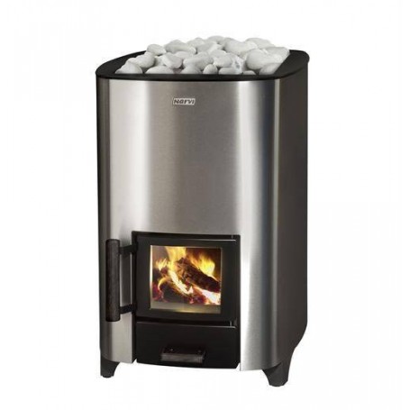 Narvi wood-fired Sauna stove Narvi NC 16 Stainless For sauna sizeBastoon size 8-16 m3Furnished unitBuild woodfurned with