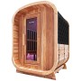Outdoor infrared sauna for the patio with seating for 3 people