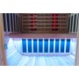 Outdoor infrared sauna for the patio with seating for 3 people