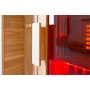 Outdoor infrared sauna for the patio with seating for 3 people