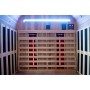 Outdoor infrared sauna for the patio with seating for 3 people