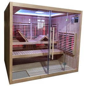 A perfect sauna in a modern design with Tylö heater