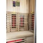 Big seller since 2012! Sundream Lux IR sauna in cedar. For 3 people.