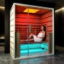 Modern 3-person IR sauna with an exclusive design