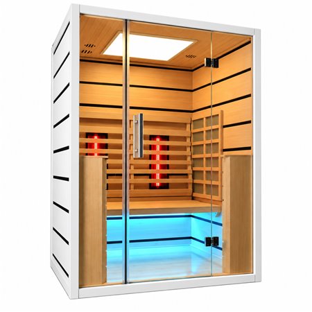 Infrared Sauna Select 2 persons - Energy efficient sauna - A++ - Infrared full spectrum A.B.C deep heat + Carbon Wave