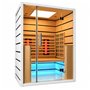 Infrared Sauna Select 2 persons - Energy efficient sauna - A++ - Infrared full spectrum A.B.C deep heat + Carbon Wave