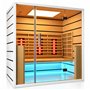 Infrared Sauna Select 3 people - Energy efficient sauna - A++ - Infrared full spectrum A.B.C deep heat + Carbon Wave