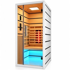 IR Sauna Select - Energy efficient sauna - A++ - Infrared full spectrum A.B.C deep heat + Carbon Wave