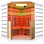 Infrared Sauna Select Corner - Energy efficient sauna - A++ - Infrared full spectrum A.B.C deep heat + Carbon Wave