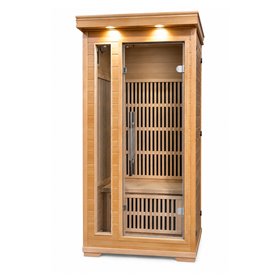 Ir-sauna  Delfi - Energy efficient sauna - A++ - Carbon Wave - hemlock wood