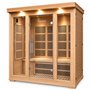 Infrared sauna for 4 persons - Energy efficient sauna - A++ - Carbon Wave