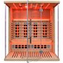 Multi sauna 3 persons combi - Traditional sauna heater & energy-saving infrared system