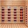 Multi sauna 3 persons combi - Traditional sauna heater & energy-saving infrared system