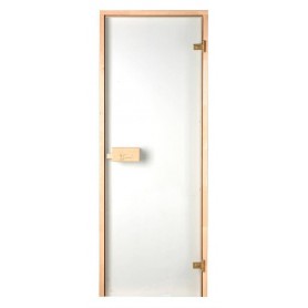Sauna doors size 6x18 Sauna door 6x18 Classic with clear glass and pine frame