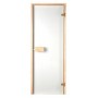 Sauna doors size 7x18 Sauna door 7x18 Classic with clear glass and pine frame
