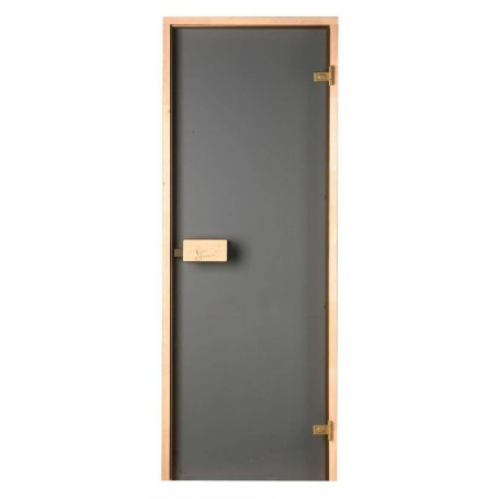 Sauna doors size 6x19 Sauna door 6x19 Classic with smoke gray glass and pine frame