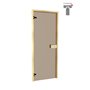 Sauna doors size 7x19 Sauna door 7x19 Classic with bronze glass and pine frame