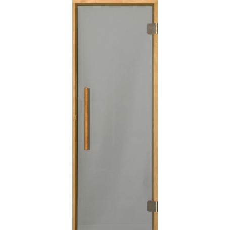 Sauna doors size 7x20 Sauna door 7x20 Premium, with gray glass and alcarm Smoke gray glassKarm in al