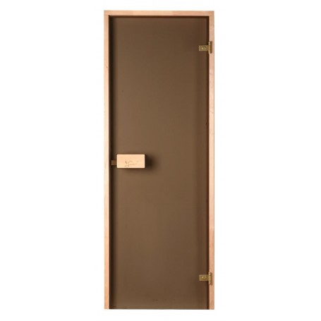 Sauna doors size 8x20 Sauna doors 8x20 Classic with bronze glass and pine frame