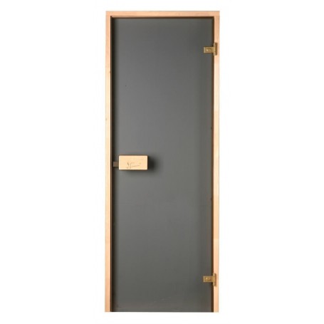 Sauna doors size 8x21 Sauna door 8x21 Classic with gray glass and pine frame
