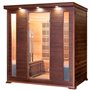 Sauna Infrared for 3-4 persons Apollon Tourmaline 4 persons Infra-sauna for 4 personsSize: 1750 x 1200 x 1900 mmWood: Ce