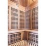 Corner sauna Infrared Apollon Tourmaline Corner Ceder Infra-sauna for 4 personsSize: 1500 x 1500 x 1900 mmWood: CederWarm