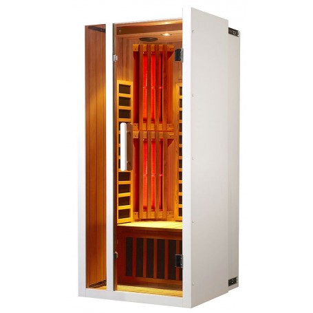 Harmonica an extendable infrared sauna for 1 person