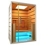 Sauna Infrared for 2 persons Select 2 persons Infrared Sauna for 2 personsSize: 1300 x 1050 x 1900 mmWood: White He