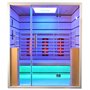 Sauna Infrared for 3-4 pers. Select 3 persons Infra-sauna for 3 personsSize: 1630 x 1050 x 1900 mmWood: Hem lidHeat