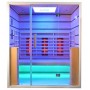 Sauna Infrared for 3-4 pers. Select 3 persons Infra-sauna for 3 personsSize: 1630 x 1050 x 1900 mmWood: Hem lidHeat