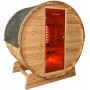 Outdoor sauna Infrared Sauna bar in Cedar wood with infrared heat Infra sauna thin for 3 people Size: 2024 x 1500 x 2070 m