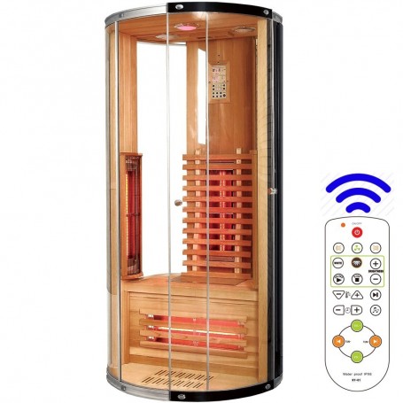 Jade single round infrared sauna for 1 person Size