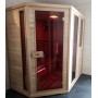 Sauna Relax Lux Left cedar - Energy efficient sauna - A++ - Infrared full spectrum A.B.C deep heat + Carbon Wave