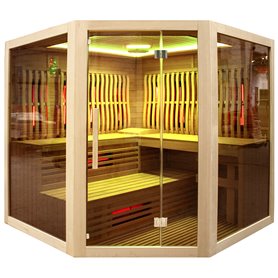 Combi-sauna Vulcano Corner for 5-6 people