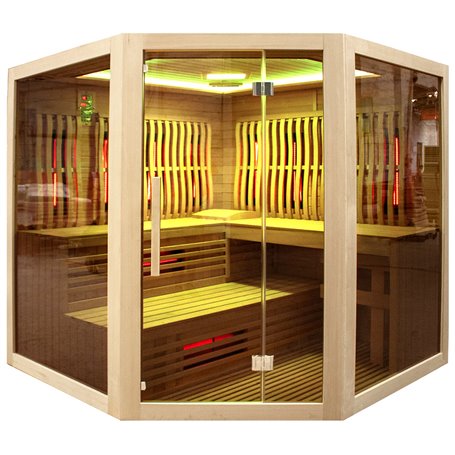 Combi-sauna Vulcano Corner for 5-6 people