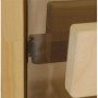 Sauna doors size 7x20 Sauna door 7x20 Classic in gray glass and pine frame Smoke gray glassKarm in pine