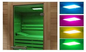Color therapy perfect for sauna