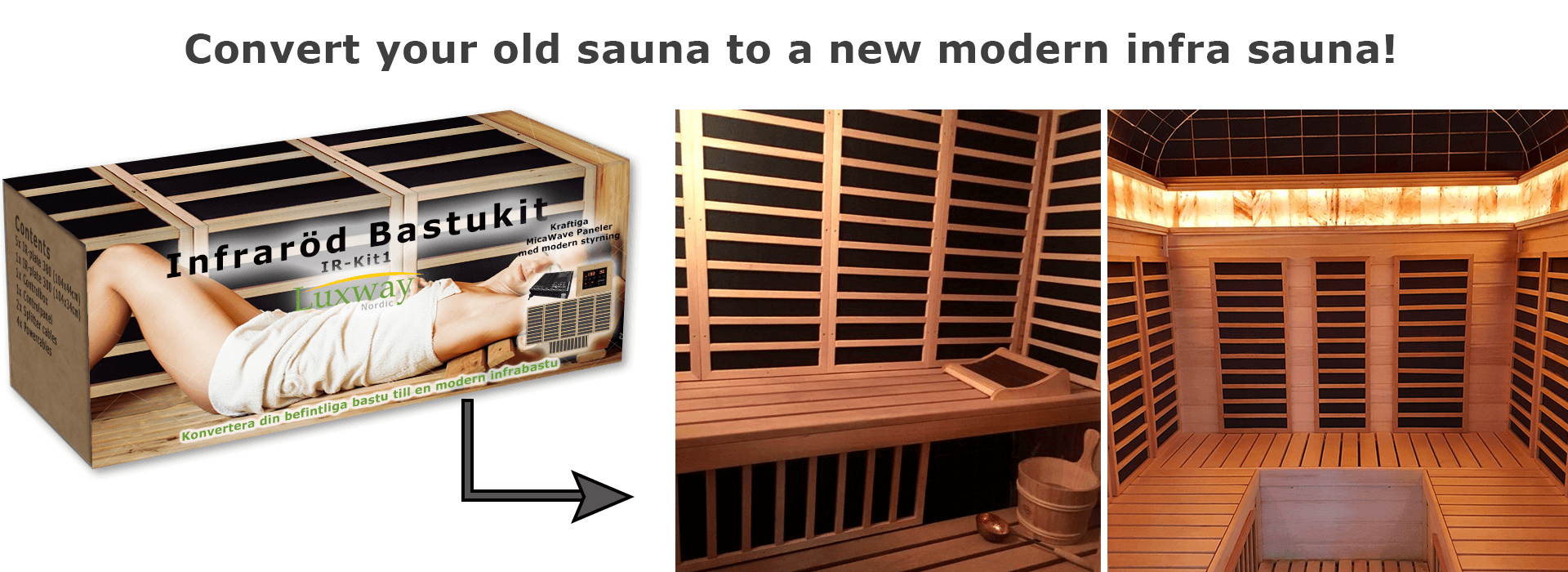 Build infrared sauna easily